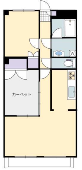 メナージュ宮崎(2LDK/2階)の間取り写真