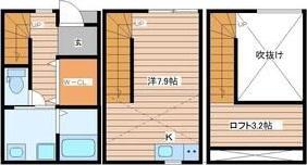 ノヴァ原町B(ワンルーム/1階)の間取り写真