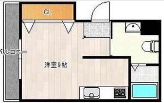 レクシア西中島I(1DK/2階)の間取り写真