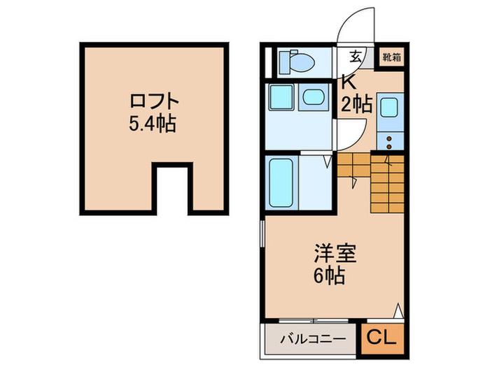 OBAHAUS KANAYAMA(1K/1階)の間取り写真