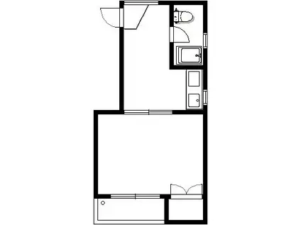 大竹ビル(1K/4階)の間取り写真