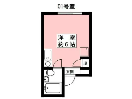 和田ビル(ワンルーム/4階)の間取り写真
