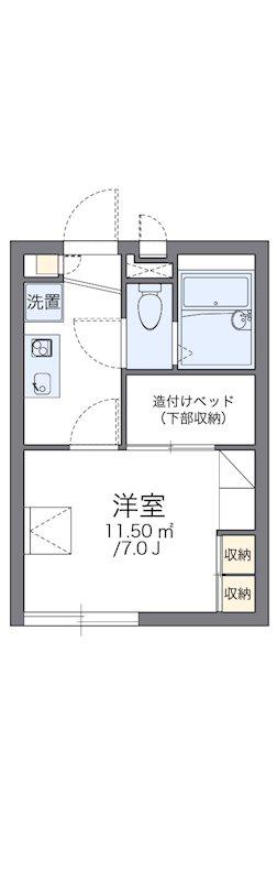 レオパレス創(1K/2階)の間取り写真