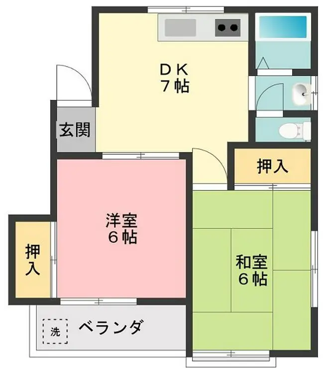 コーポヒロシ 2階階 間取り