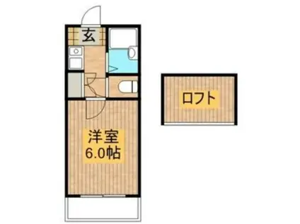 レンパレスパルコ(1K/2階)の間取り写真