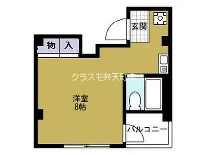 KOKOマンション(ワンルーム/4階)の間取り写真