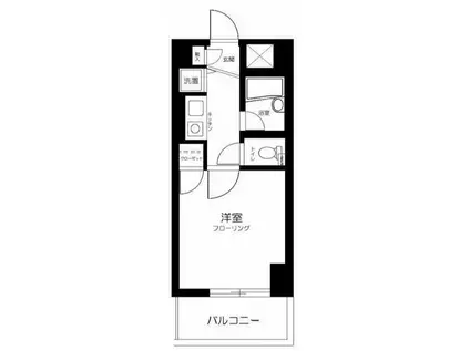 プレール西新宿(1K/3階)の間取り写真
