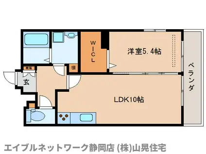 ソングバード(1LDK/1階)の間取り写真