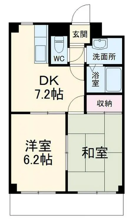 キャッスル 1階階 間取り