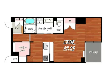 SHOJI PARK RESIDENCE(ワンルーム/5階)の間取り写真