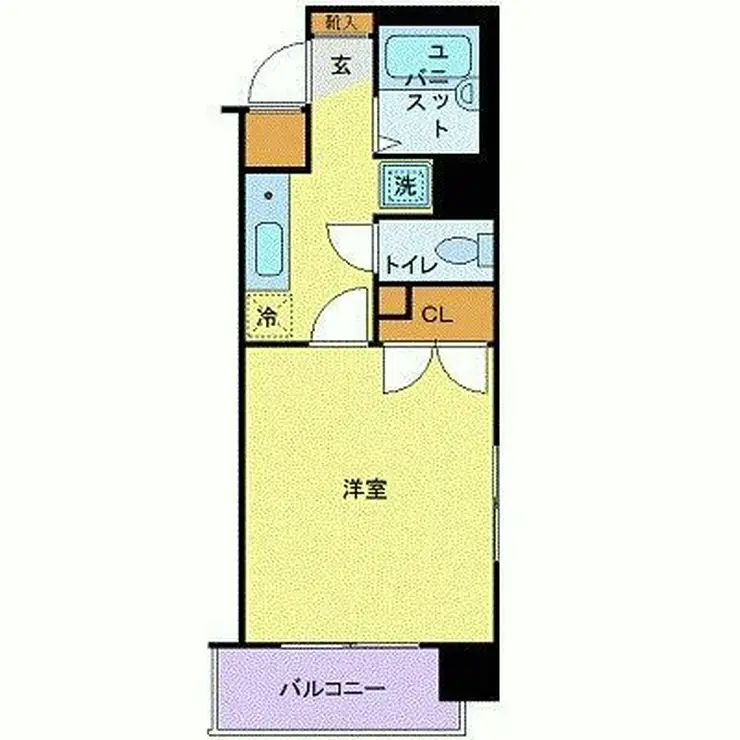 スカイコート日本橋浜町公園 6階階 間取り