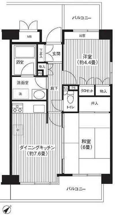 ステラメゾン武蔵小山 3階階 間取り