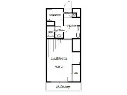 リブリ・エクセル長洲(1K/1階)の間取り写真