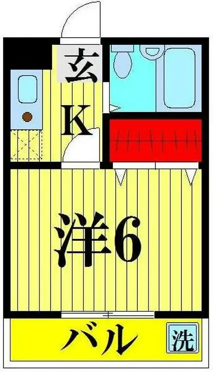 ウイング赤山 1階階 間取り