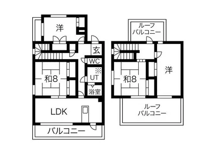 レジーナ・マルフク(3LDK/4階)の間取り写真