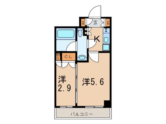 BRILLIA IST 文京茗荷谷(2K/2階)の間取り写真