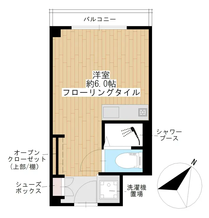 パピリオーテ西横浜 8階階 間取り