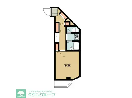 クレセントくすのき台(1K/3階)の間取り写真