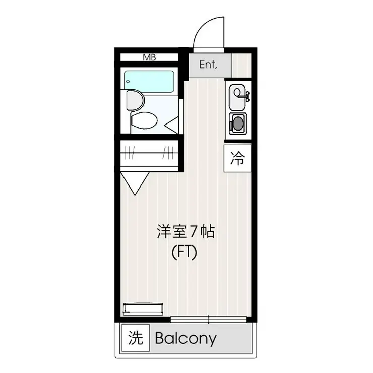 キューブ玉川台 1階階 間取り