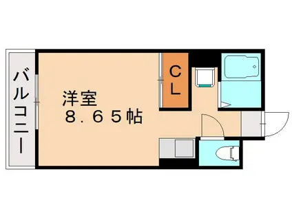 メゾン東武三萩野(ワンルーム/7階)の間取り写真