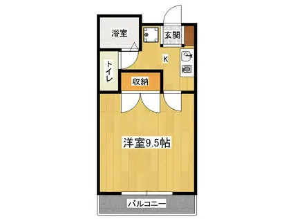 メゾンレグルス(1K/1階)の間取り写真