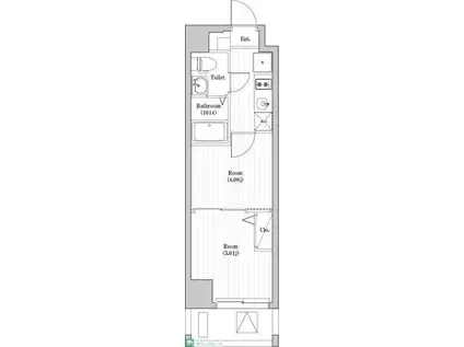 アーバハイツ六町1号館(2K/5階)の間取り写真