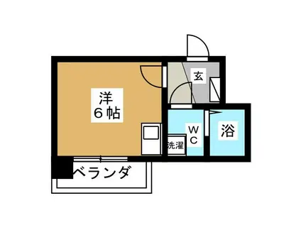 ダイニチ館F1番館(1K/4階)の間取り写真