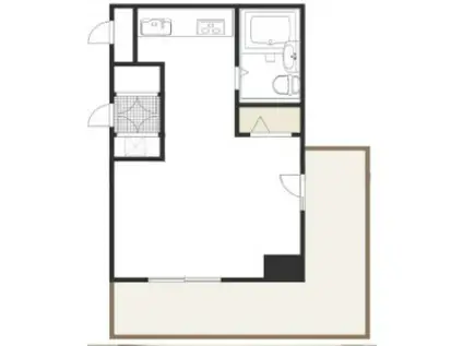 アイリスビル(ワンルーム/3階)の間取り写真