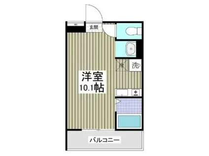 MQUARTO聖蹟桜ヶ丘(ワンルーム/3階)の間取り写真