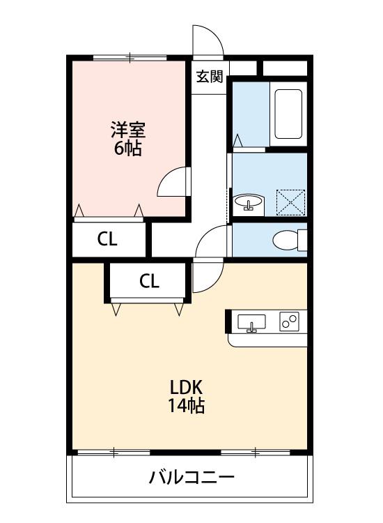 RIKIMATU(1LDK/3階)の間取り写真