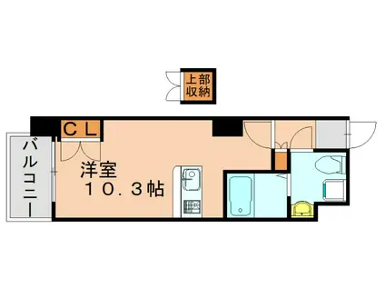 NO.72 ORIENTBLD(ワンルーム/6階)の間取り写真