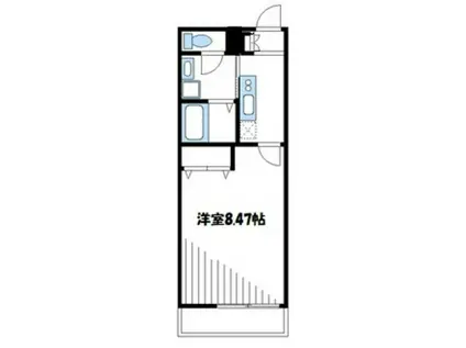 プチ ヴェール(1K/1階)の間取り写真