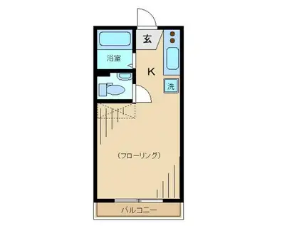 メゾンウィン(ワンルーム/1階)の間取り写真