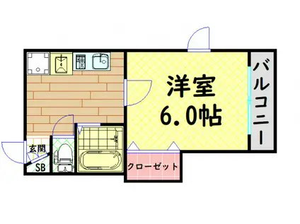 シティライフエイペックス大手通(1K/10階)の間取り写真