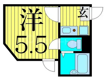 COZY鎌倉(1K/3階)の間取り写真