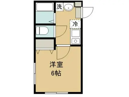 PREMIAGE西所沢(1K/2階)の間取り写真