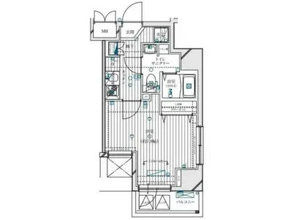 スプレスター東陽町アリビエ(1K/7階)の間取り写真