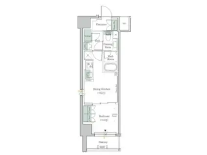 ONE ROOF RESIDENCE NAKANO(1DK/5階)の間取り写真