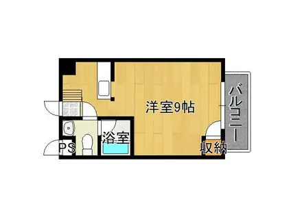 ジャクソンズハウス(1K/3階)の間取り写真