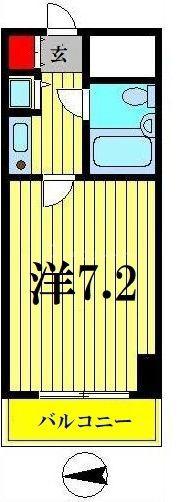 S-FORT錦糸町(1K/11階)の間取り写真
