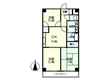 ゴトウマンション(3DK/1階)の間取り写真