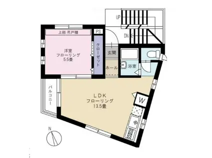 カーサ杉並(1LDK/3階)の間取り写真