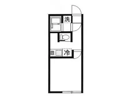 ブリーゼ千早(ワンルーム/1階)の間取り写真
