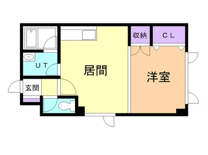 レジデンスニューブリーズ(1LDK/2階)の間取り写真