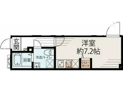 プリマベーラ板橋本町(1K/5階)の間取り写真