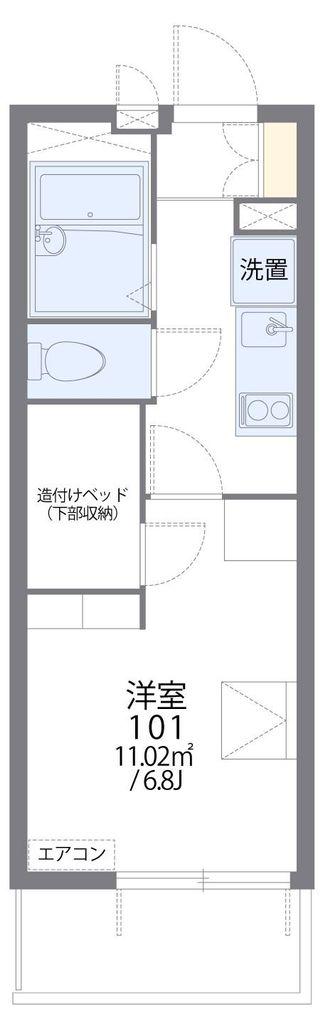 レオパレス東淡路(1K/2階)の間取り写真