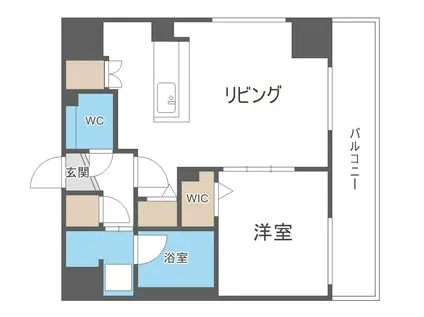 NCウイング白石(1LDK/3階)の間取り写真