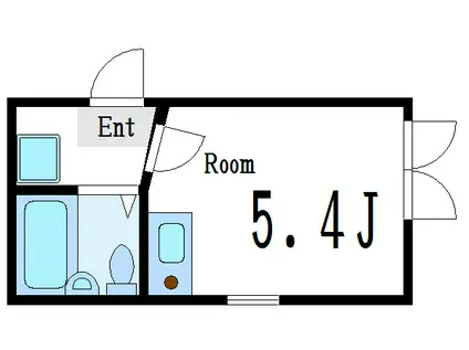 エルプレミア平井(ワンルーム/3階)の間取り写真