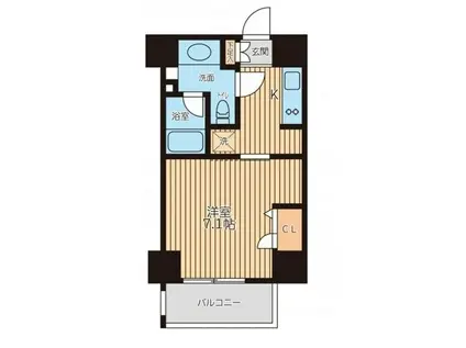 レジディア新横浜(1K/3階)の間取り写真