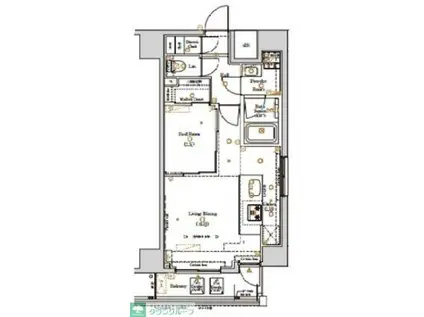 ログ上野駅前(1LDK/12階)の間取り写真